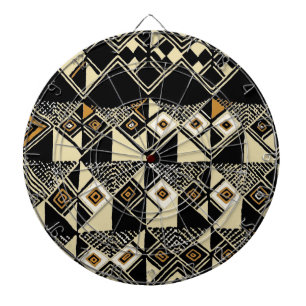 African Kuba Inspired Designs Dartboard