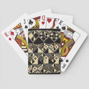 African Kuba Inspired Designs Playing Cards