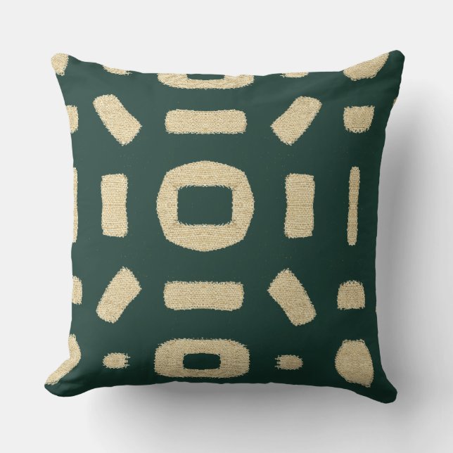 African Kuba Mud cloth Cushion (Front)
