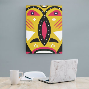 African Kuba Tribal Canvas Print