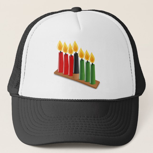 african kwanzaa trucker hat (Front)