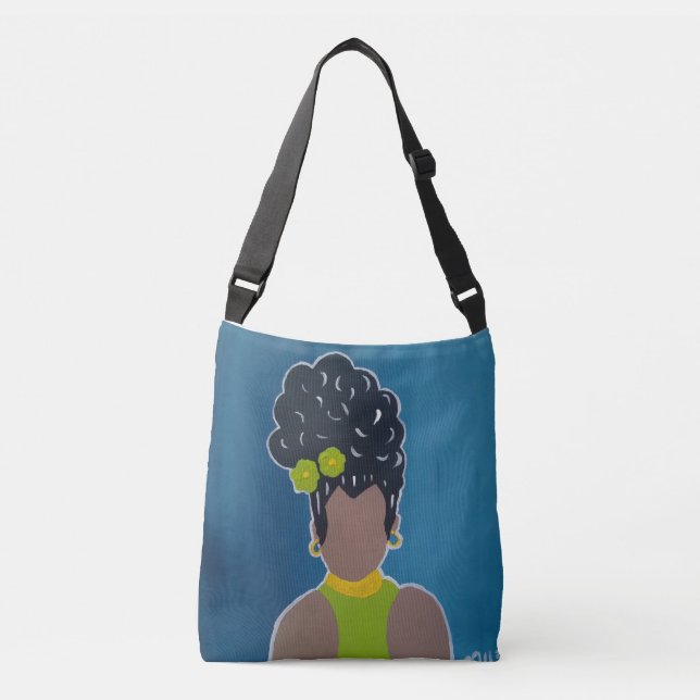 African Lady Crossbody Bag (Front)