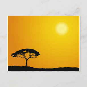 African Landscape Postcard