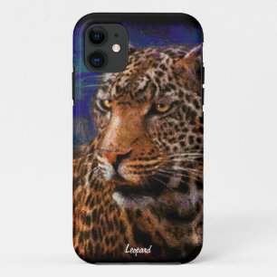 African Leopard Big Cat Wildlife Art iPhone 5 Case