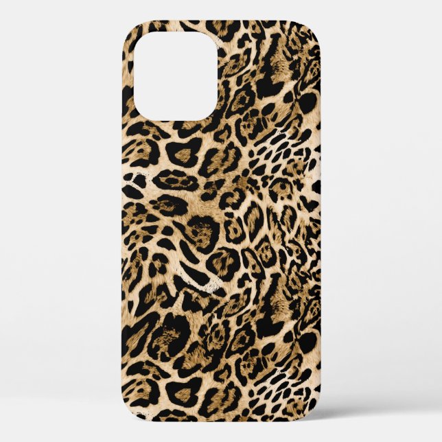 African Leopard Fur: Seamless Animal Texture Case-Mate iPhone Case (Back)