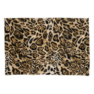 African Leopard Fur: Seamless Animal Texture Pillowcase