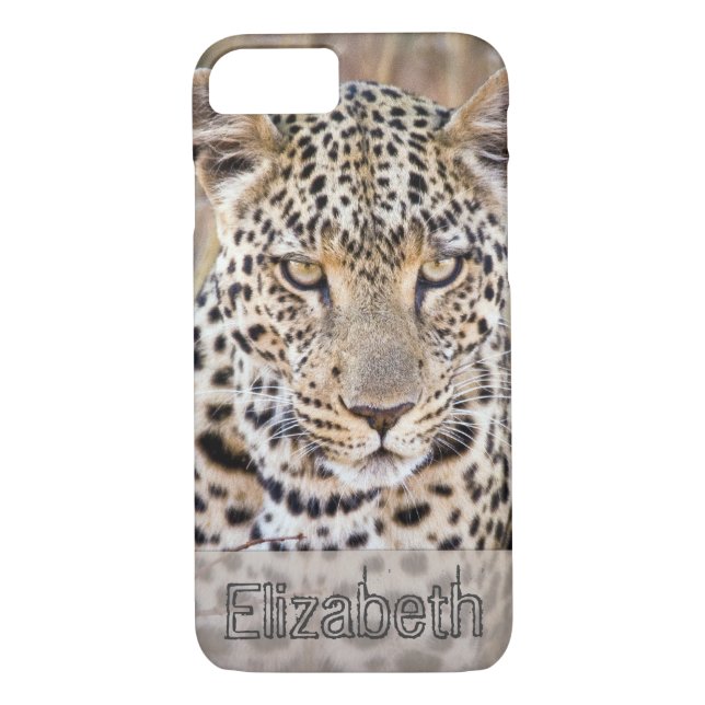 African Leopard Personalised Case-Mate iPhone Case (Back)