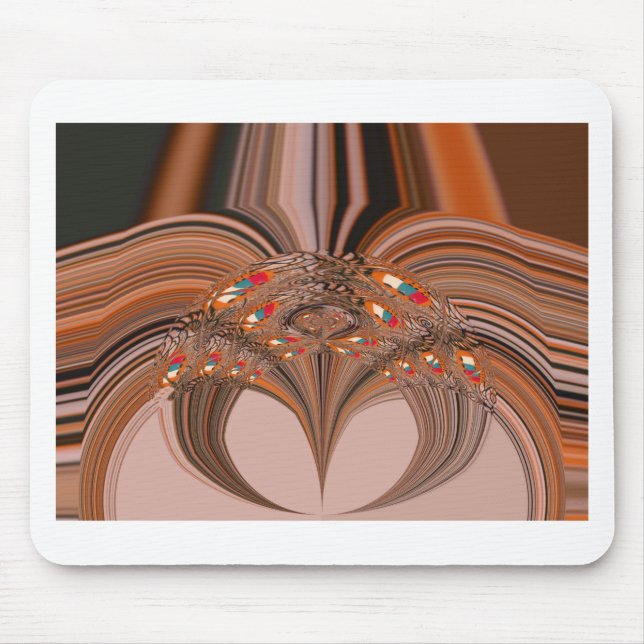 African Light Blonde Kaleidoscope Art Print Design Mouse Mat (Front)