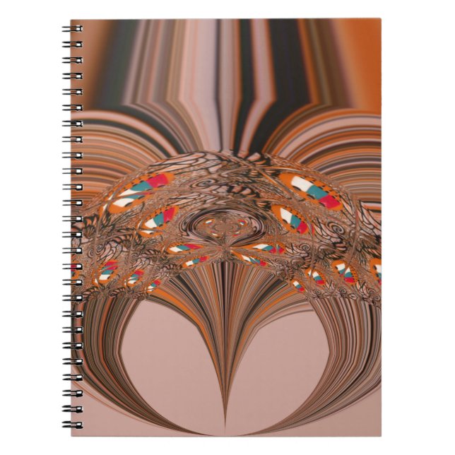 African Light Blonde Kaleidoscope Art Print Design Notebook (Front)