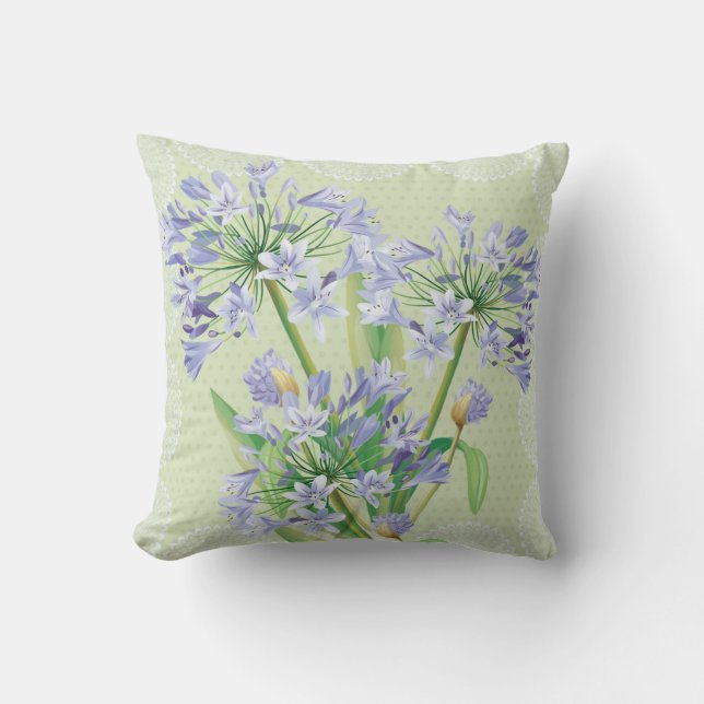 African lily floral pillow (Front)