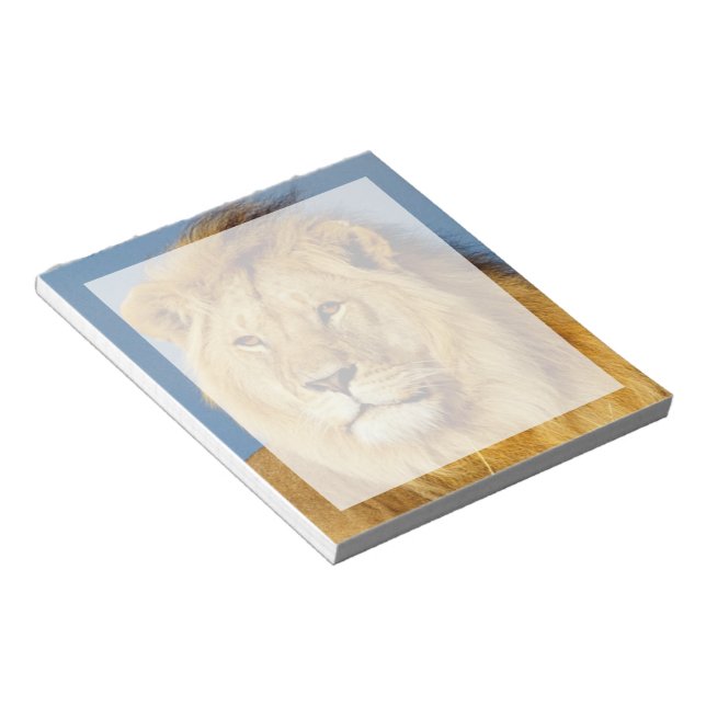 African Lion 2 Notepad (Angled)