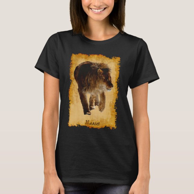 African Lion Beautiful Big Cat Wildlife Shirt (Front)