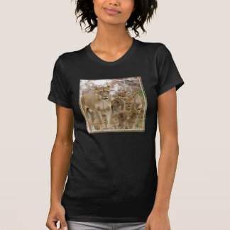 African Lion Cubs with Mother T-Shirt