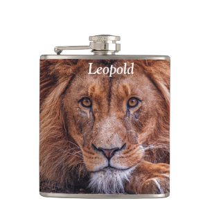 African Lion Hip Flask