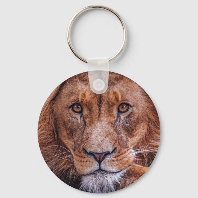 African Lion Key Ring (Front)