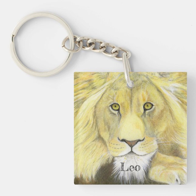 African Lion Keychain (Front)
