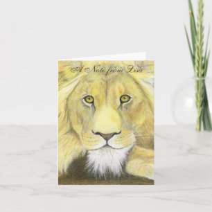 African Lion Note Card