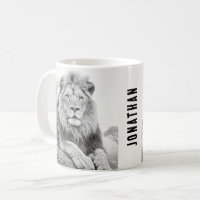 African Lion Pencil Drawing