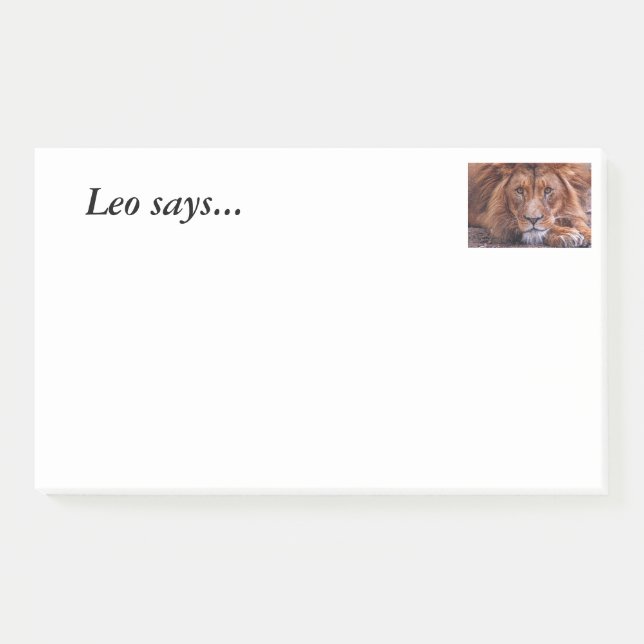 African Lion Post-it Notes (Front)