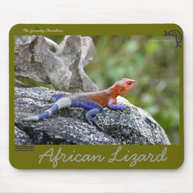 African Lizard Mousepad (Front)