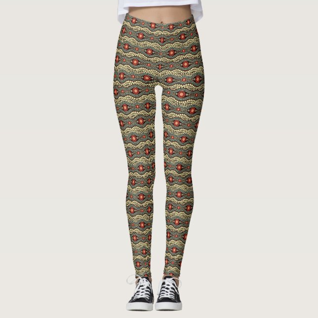 African Love - Power Yoga Leggings (Front)