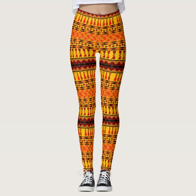 African Love - Power Yoga Leggings (Front)