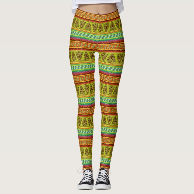 African Love - Power Yoga Leggings (Front)
