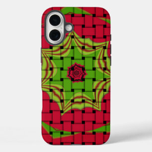 African Lovely Woven red design iPhone 16 Plus Case