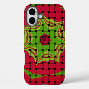 African Lovely Woven red design iPhone 16 Plus Case