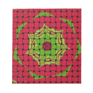 African Lovely Woven red design Notepad