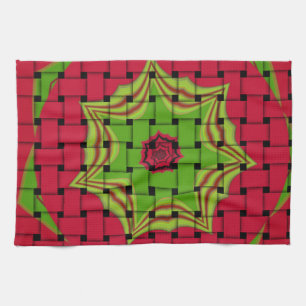 African Lovely Woven red design Tea Towel