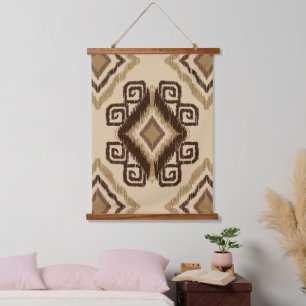 African lovers tiled pattern hanging tapestry