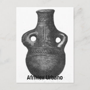 African Luba Pottery Series Postcard