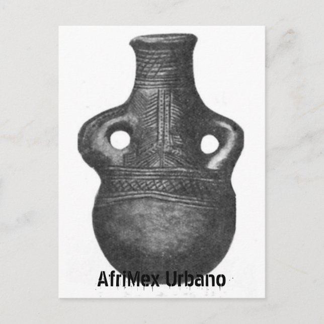 African Luba Pottery Series Postcard (Front)