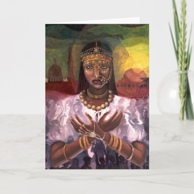 'African Majesty' Kwanzaa card (Front)