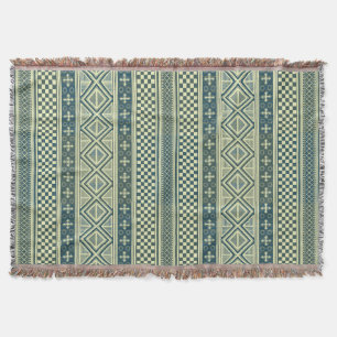 African Mali Pattern Throw Blanket