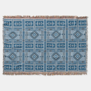 African Mali Pattern Throw Blanket