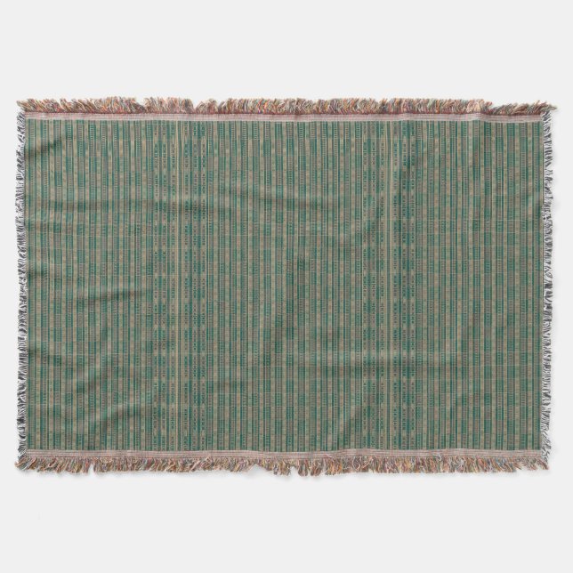 African Mali Pattern Throw Blanket III (Front)