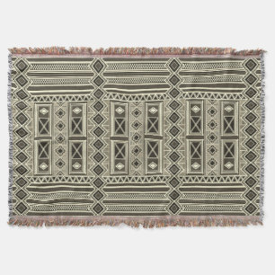 African Mali Pattern Throw Blanket V