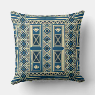 African Mali Pattern Throw Pillow III