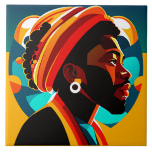 African Man Tile