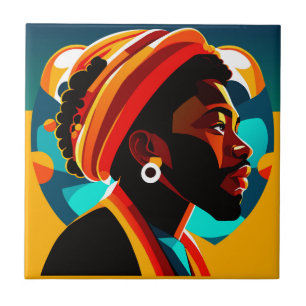 African Man Tile