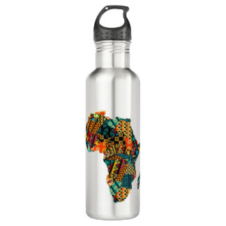 African Map 710 Ml Water Bottle