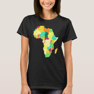 African Map American Beautiful Black History Blm T-Shirt