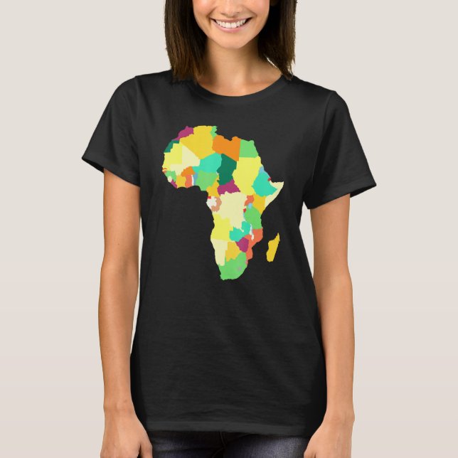 African Map  American Beautiful Black History Blm T-Shirt (Front)