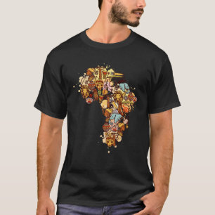 African Map American Beautiful Black History BLM T-Shirt