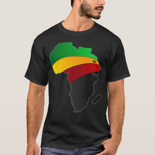 African Map Art American Gift  Beautiful Black His T-Shirt