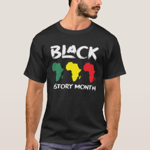 African Map Black History Month T-Shirt