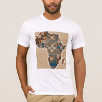 African Map - Bold Abstract Continent