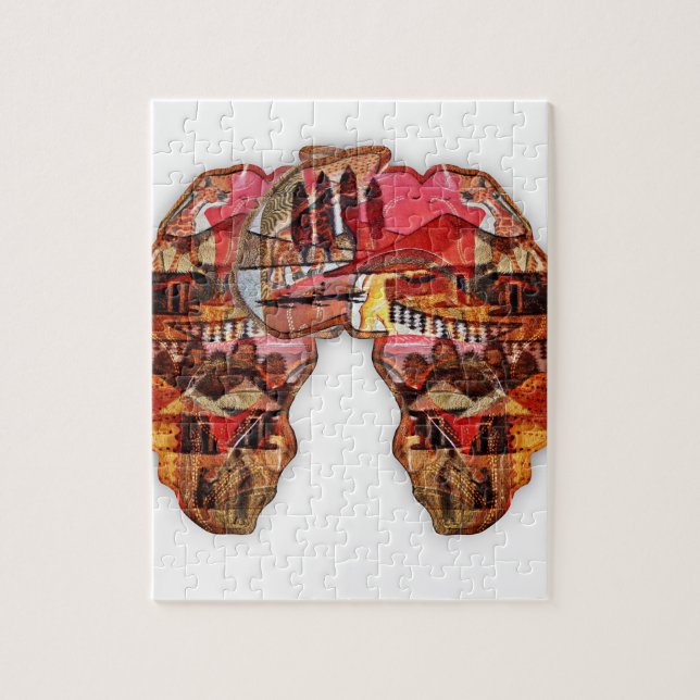 African Map: Celebrate the Season with Culture Jigsaw Puzzle (Vertical)